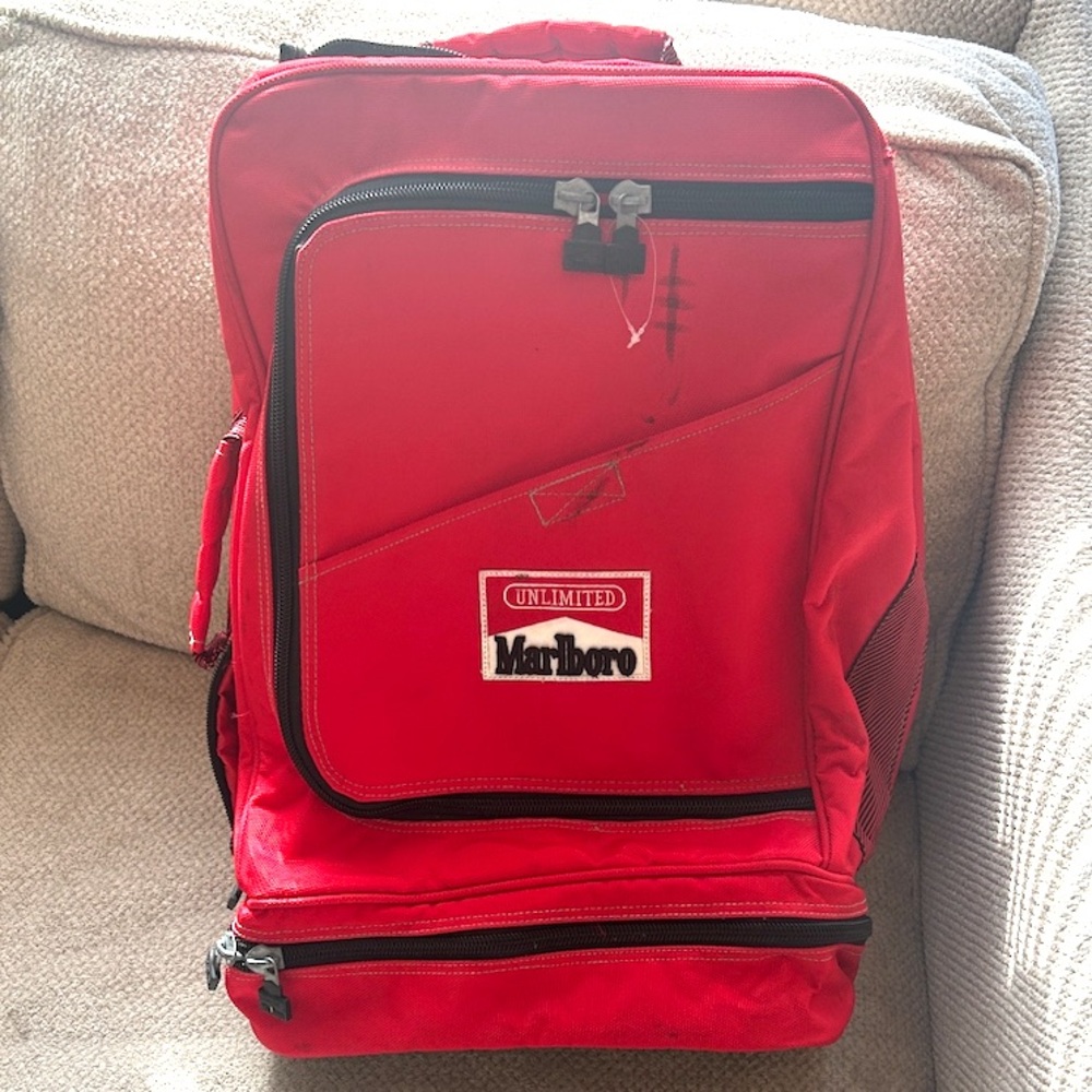 🚬Marlboro Vintage Red Men's Suitcase